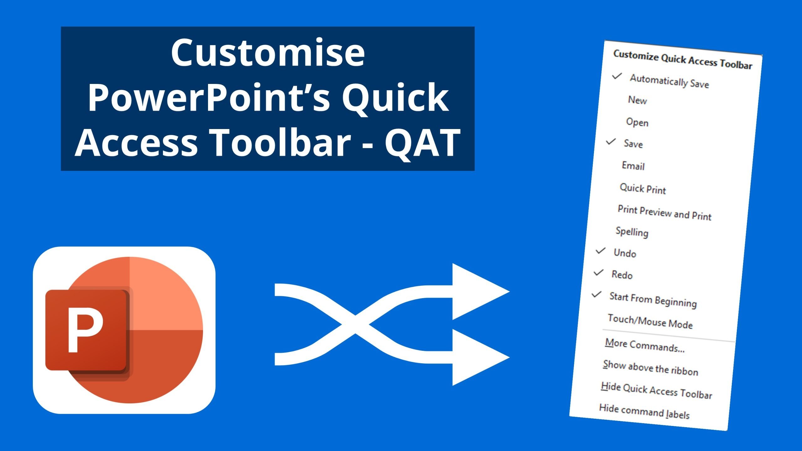Quick Access Toolbar Powerpoint